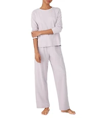 Lauren Ralph Lauren Long Sleeve Crew Neck Knit Pajama Set