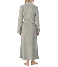 Lauren Ralph Lauren Long Sleeve Fleece Shawl Collar Patch Pocket Belt Tie Robe