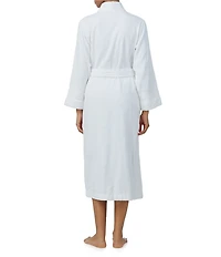 Lauren Ralph Lauren Long Sleeve Shawl Collar Long Cotton Terry Robe