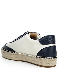 Lauren Ralph Lauren Luize Canvas and Leather Espadrille Sneakers
