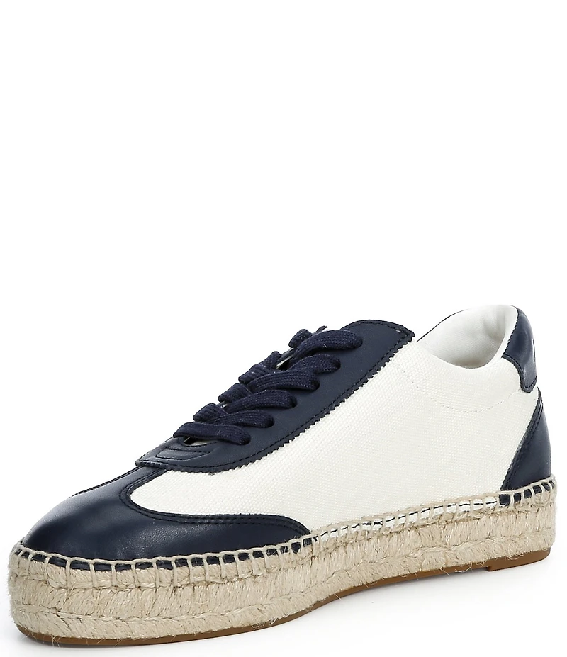 Lauren Ralph Lauren Luize Canvas and Leather Espadrille Sneakers
