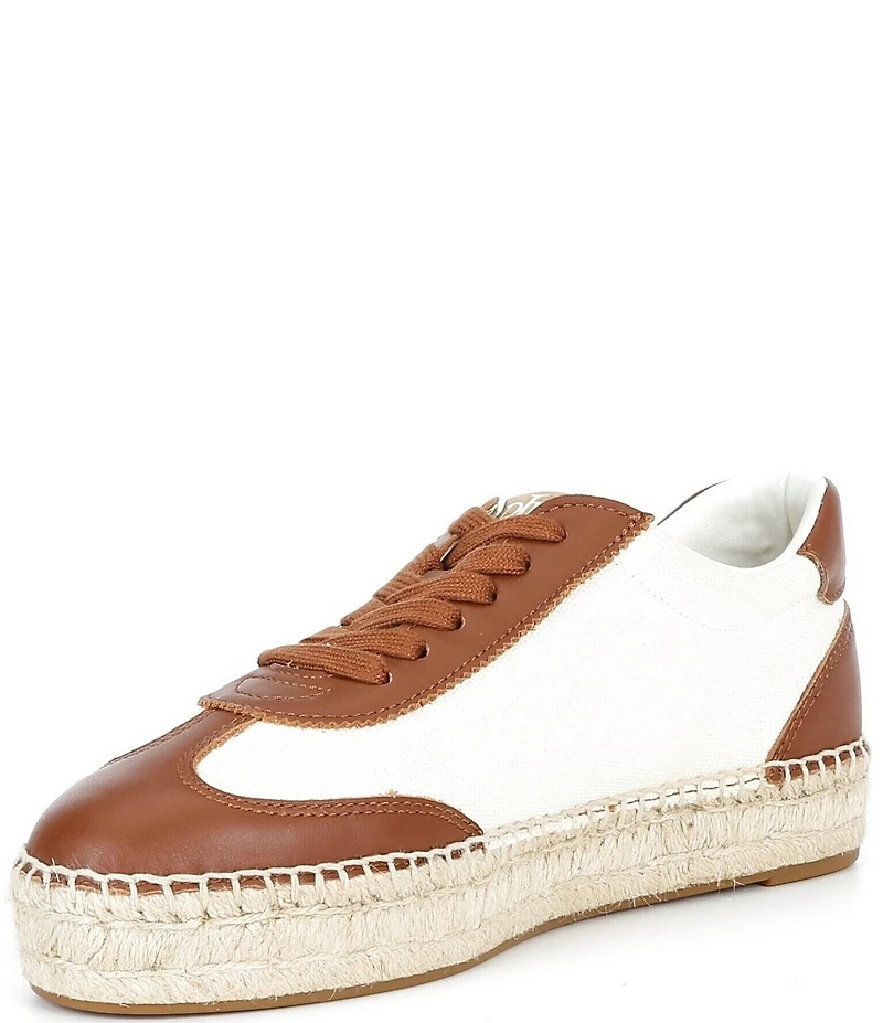 Lauren Ralph Lauren Luize Canvas and Leather Espadrille Sneakers