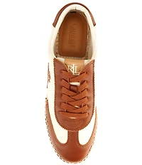 Lauren Ralph Lauren Luize Canvas and Leather Espadrille Sneakers