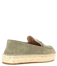 Lauren Ralph Lauren Luize Suede Espadrille Platform Penny Loafers