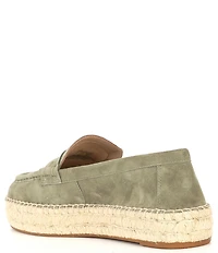 Lauren Ralph Lauren Luize Suede Espadrille Platform Penny Loafers