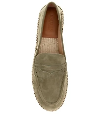 Lauren Ralph Lauren Luize Suede Espadrille Platform Penny Loafers