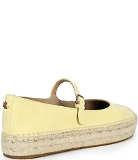 Lauren Ralph Lauren Luize Suede Mary Jane Platform Espadrille Flats