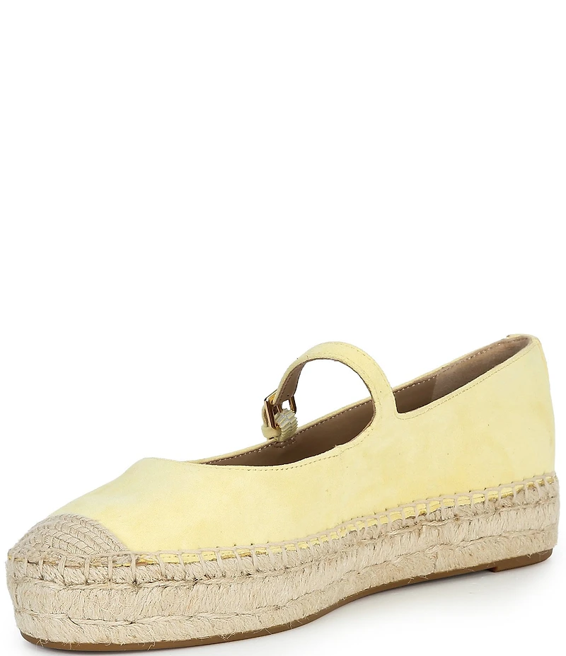 Lauren Ralph Lauren Luize Suede Mary Jane Platform Espadrille Flats