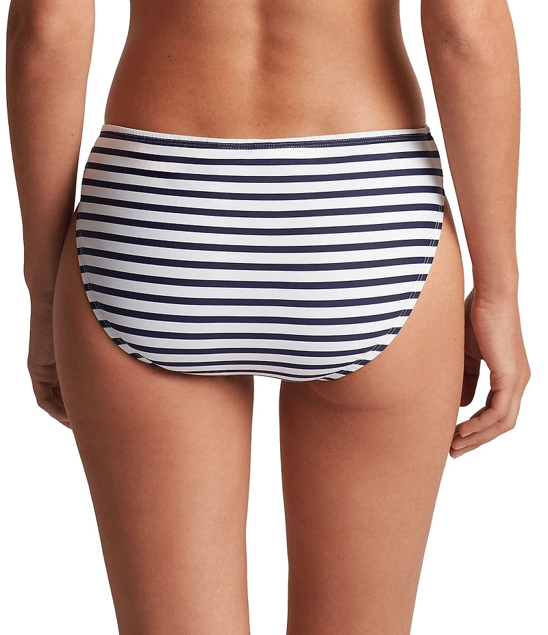 Lauren Ralph Lauren Lux Stripe Hipster Swim Bottom