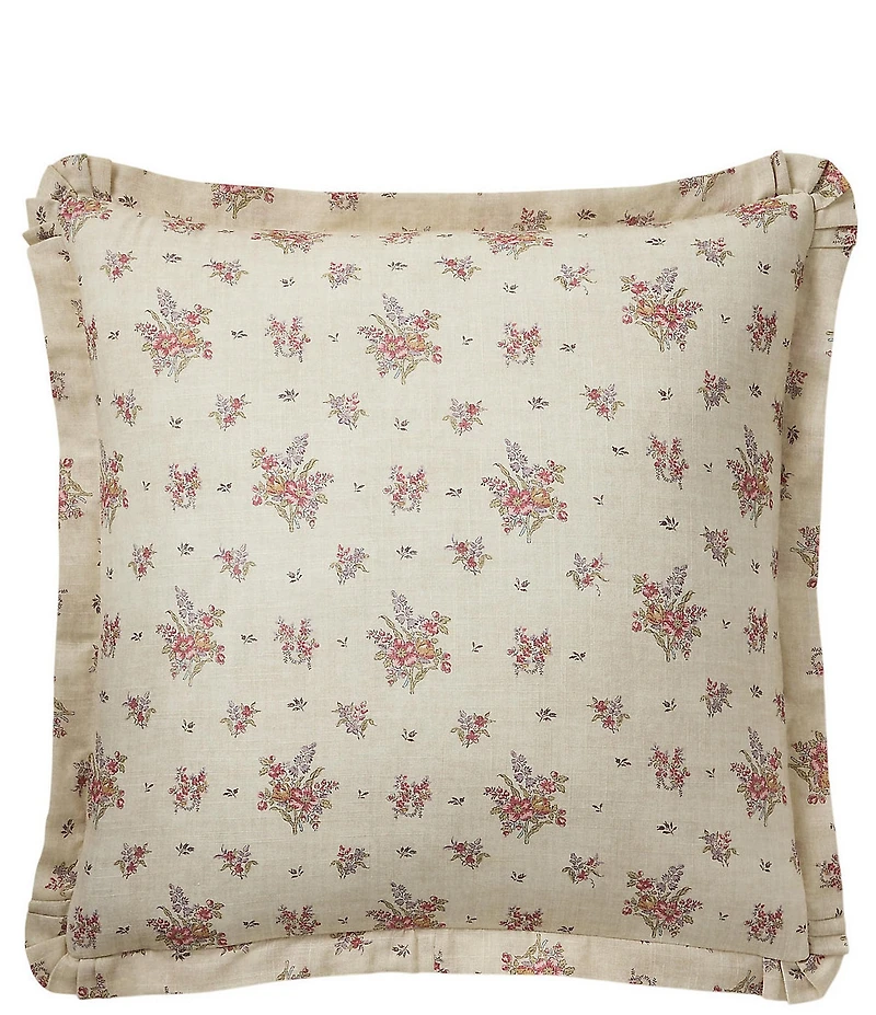 Lauren Ralph Lauren Lylah Scattered Floral Pleated Flanged Euro Sham