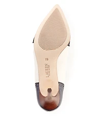 Lauren Ralph Lauren Lynden Burnished Leather Wingtip Dress Pumps