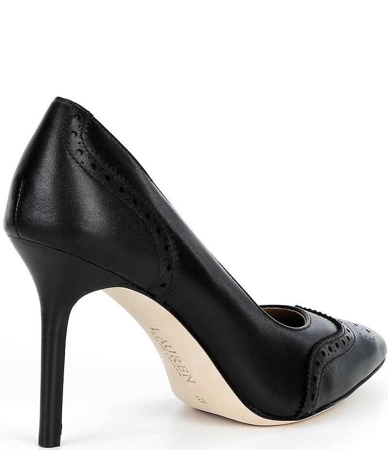 Lauren Ralph Lauren Lynden Perforated Leather Pumps