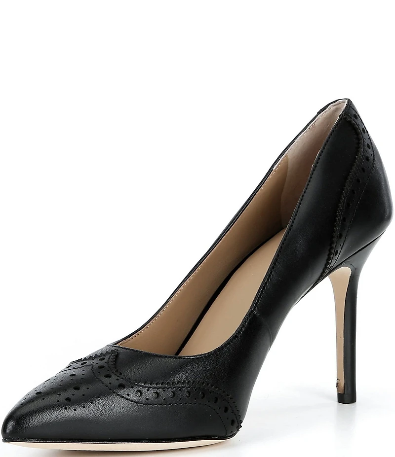 Lauren Ralph Lauren Lynden Perforated Leather Pumps