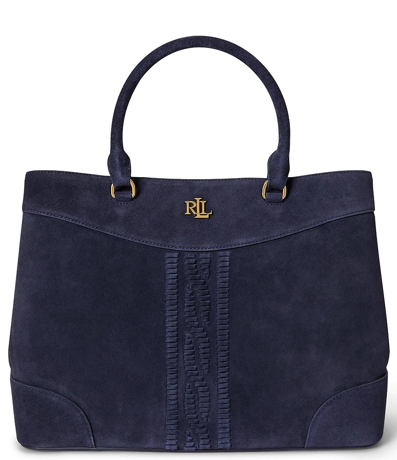 Lauren Ralph Lauren Marcy 36 Suede Satchel Bag