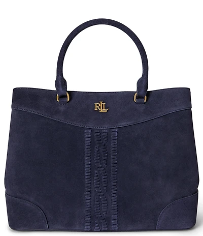 Lauren Ralph Lauren Marcy 36 Suede Satchel Bag