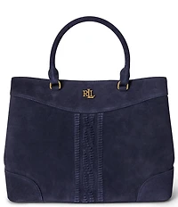 Lauren Ralph Lauren Marcy 36 Suede Satchel Bag