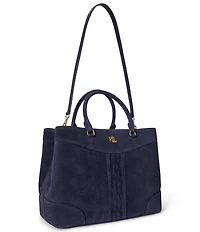 Lauren Ralph Lauren Marcy 36 Suede Satchel Bag