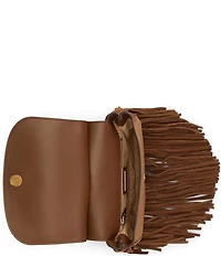 Lauren Ralph Lauren Marcy Fringe Trim Medium Crossbody Bag