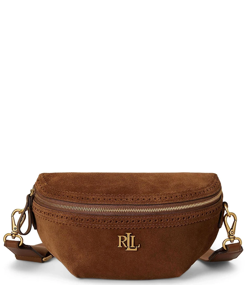 Lauren Ralph Lauren Marcy Perforated Suede Belt Bag