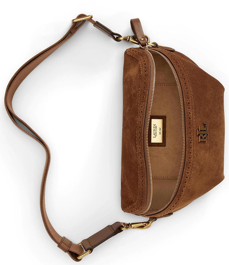 Lauren Ralph Lauren Marcy Perforated Suede Belt Bag