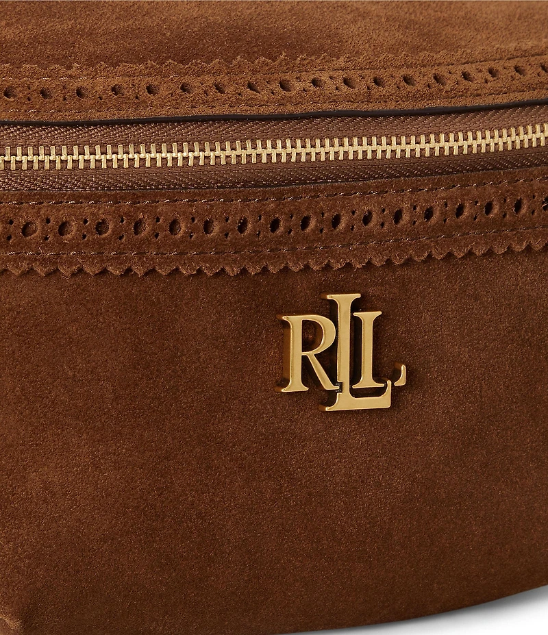 Lauren Ralph Lauren Marcy Perforated Suede Belt Bag