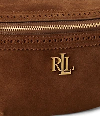 Lauren Ralph Lauren Marcy Perforated Suede Belt Bag