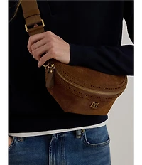 Lauren Ralph Lauren Marcy Perforated Suede Belt Bag