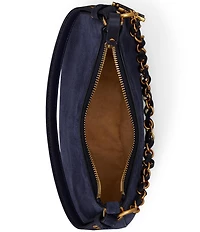 Lauren Ralph Lauren Marcy Suede Medium Zip Shoulder Bag