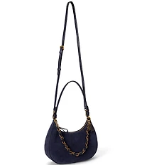 Lauren Ralph Lauren Marcy Suede Medium Zip Shoulder Bag