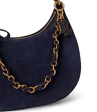 Lauren Ralph Lauren Marcy Suede Medium Zip Shoulder Bag