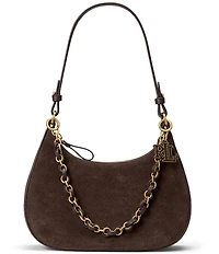 Lauren Ralph Lauren Marcy Suede Medium Zip Shoulder Bag