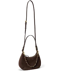 Lauren Ralph Lauren Marcy Suede Medium Zip Shoulder Bag