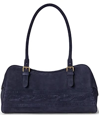 Lauren Ralph Lauren Marcy Suede Zip Top Shoulder Bag