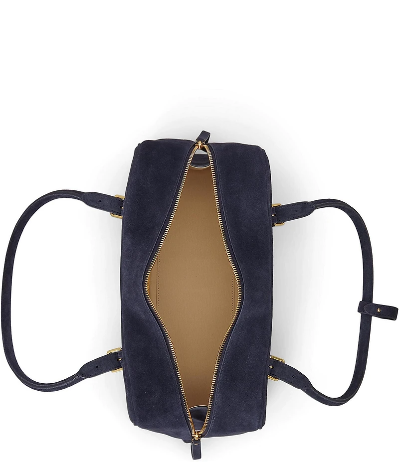Lauren Ralph Lauren Marcy Suede Zip Top Shoulder Bag