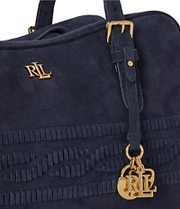 Lauren Ralph Lauren Marcy Suede Zip Top Shoulder Bag