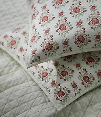 Lauren Ralph Lauren Maren Vintage Inspired Floral Cotton Diamond-Stitch Sham