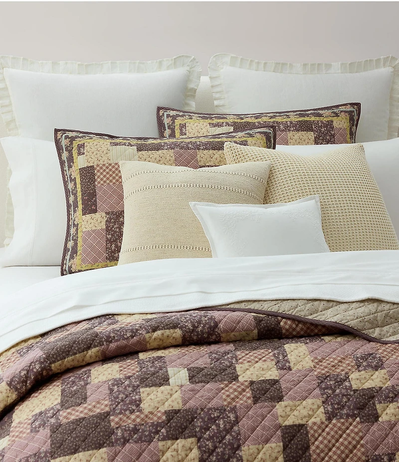 Lauren Ralph Lauren Margaret Floral Patchwork Diamond Quilted Lightweight Reversible Quilt