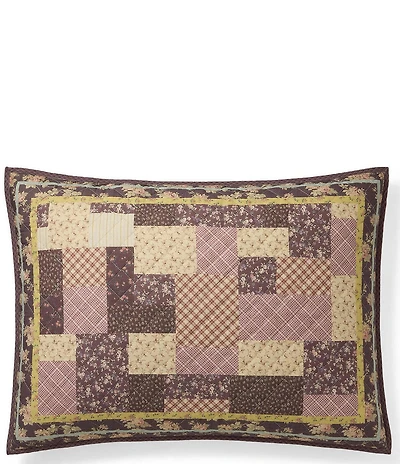 Lauren Ralph Lauren Margaret Floral Patchwork Diamond Quilted Reversible Sham