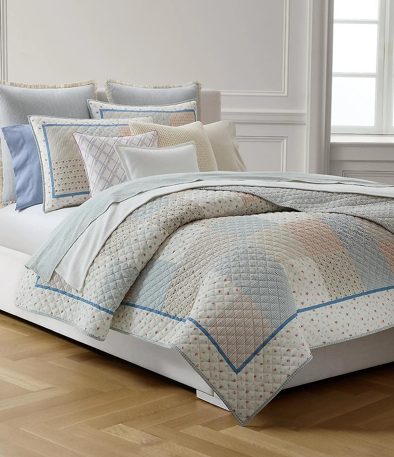 Lauren Ralph Lauren Marissa Patchwork Pattern Reversible Quilt