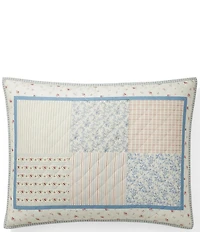Lauren Ralph Lauren Marissa Patchwork Pattern Reversible Sham