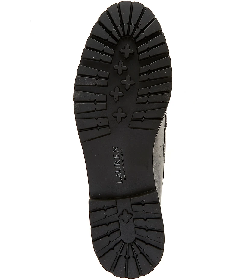 Lauren Ralph Lauren Marli Leather Lug Sole Penny Loafers