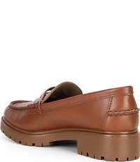 Lauren Ralph Lauren Marli Leather Lug Sole Penny Loafers