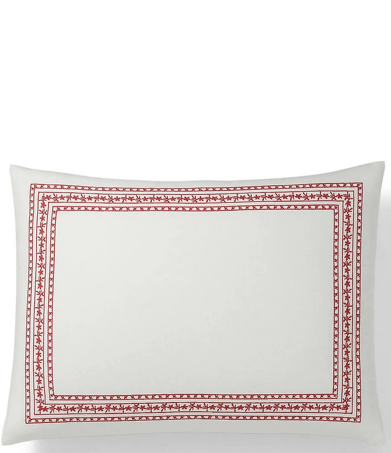 Lauren Ralph Lauren Marris Embroidered Border Throw Pillow