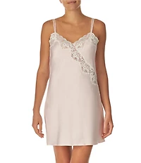 Lauren Ralph Lauren Matte Satin & Lace Sleeveless Bridal Chemise