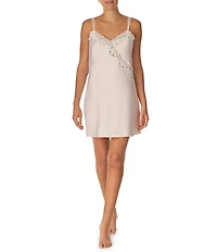 Lauren Ralph Lauren Matte Satin & Lace Sleeveless Bridal Chemise