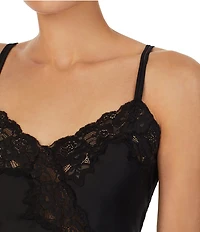 Lauren Ralph Lauren Matte Satin & Lace Sleeveless Bridal Chemise