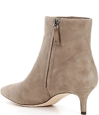 Lauren Ralph Lauren McKay Suede Kitten Heel Booties