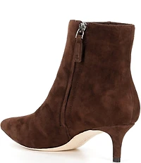 Lauren Ralph Lauren McKay Suede Kitten Heel Booties