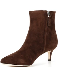 Lauren Ralph Lauren McKay Suede Kitten Heel Booties