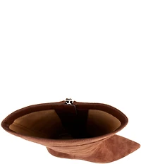 Lauren Ralph Lauren McKay Suede Kitten Heel Tall Boots